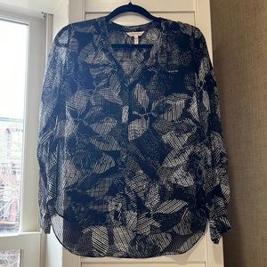 Rebecca Taylor black blouse size 0
